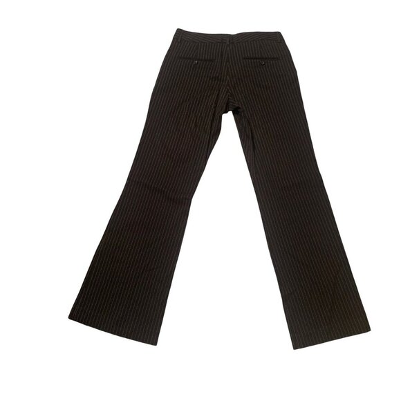 VTG Express pinstripe Trousers Pants Wide Leg 8 Y2K Office Vixen Corpcore - Picture 8 of 13